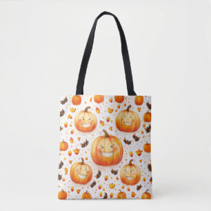 Niedliches Halloween-Kürbisbild Tasche