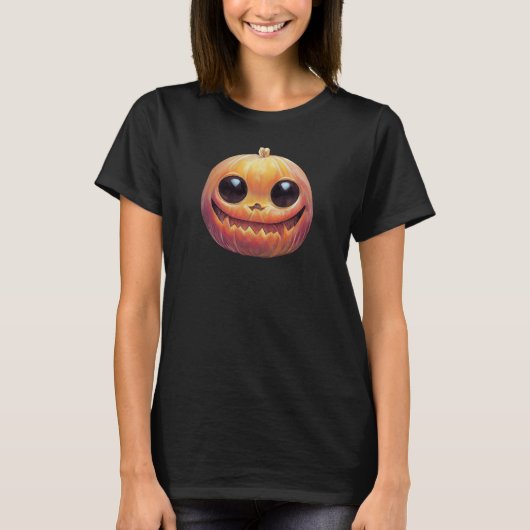 Niedliches Halloween-Kürbisgefecht T-Shirt (Vorderseite)