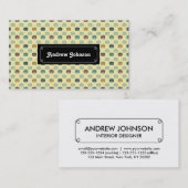 Niedliches Halloween-Kürbismuster Visitenkarte (Vorne/Hinten)