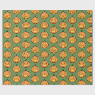 Niedliches Halloween-Kürbiswaschpapier Geschenkpapier