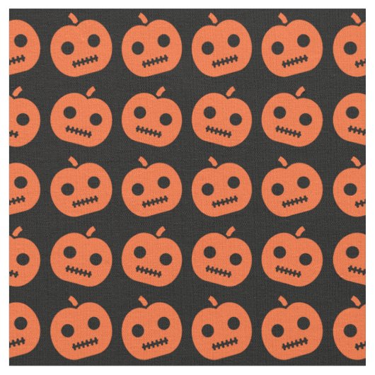 Niedliches Halloween-Kürtenmuster Stoff (Nahaufnahme)