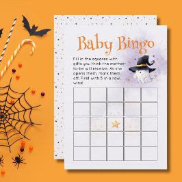 Niedliches Halloween Little Boo Baby Shower Baby B Einladung