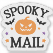Niedliches Halloween Mail-Siegel Aufkleber (Vorderseite)
