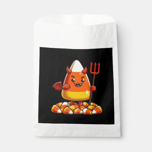 Niedliches Halloween-Maismonster Geschenktütchen (Vorderseite)