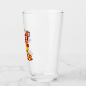 Niedliches Halloween-Maismonster Glas (Links)