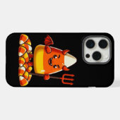 Niedliches Halloween-Maismonster iPhone Hülle (Rückseite (Horizontal))