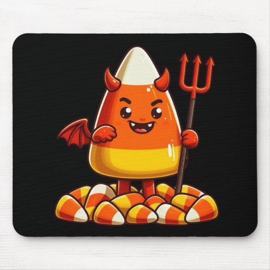 Niedliches Halloween-Maismonster Mousepad (Vorne)