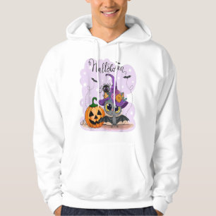 Niedliches Halloween mit einem Kürbis und einem Ba Hoodie