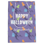 Niedliches Halloween mit Gespenstern Mittlere Geschenktüte (Vorderseite)