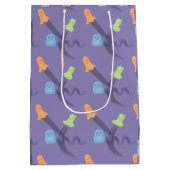 Niedliches Halloween mit Gespenstern Mittlere Geschenktüte (Rückseite)