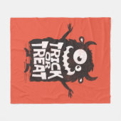 Niedliches Halloween-Monster Fleecedecke (Vorderseite (Horizontal))