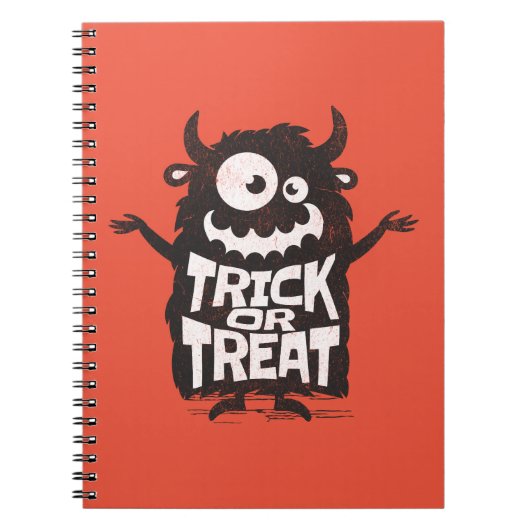 Niedliches Halloween-Monster Notizblock (Vorderseite)