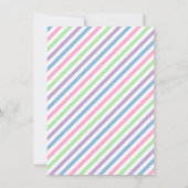 Niedliches Halloween-Monster scherzt Party Einladung (Rückseite)