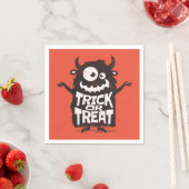 Niedliches Halloween-Monster Serviette (Beispiel)