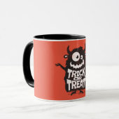 Niedliches Halloween-Monster Tasse (Vorderseite Links)