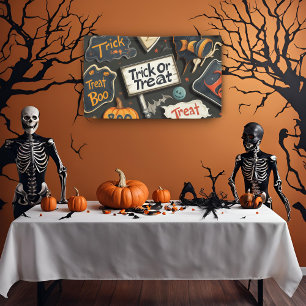 Niedliches Halloween-Muster Banner