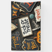 Niedliches Halloween-Muster Banner (Vertikal)