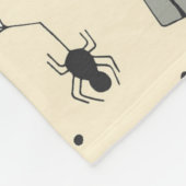 Niedliches Halloween-Muster Fleecedecke (Ecke)