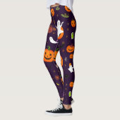 Niedliches Halloween-Muster - Geister, Pumpkins, B Leggings (Links)