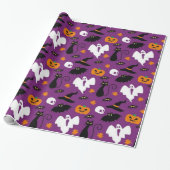 Niedliches Halloween-Muster Geschenkpapier (Ungerollt)