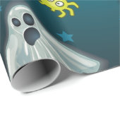 Niedliches Halloween-Muster Geschenkpapier (Rolleneckpunkt)
