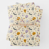 Niedliches Halloween-Muster Geschenkpapier Set (Beispiel)