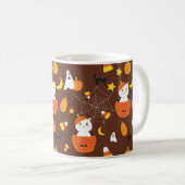 Niedliches Halloween-Muster Kaffeetasse (VorderseiteRechts)