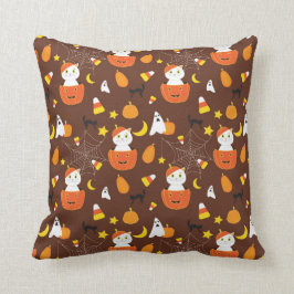 Niedliches Halloween-Muster Kissen