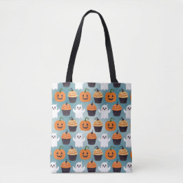Niedliches Halloween-Muster | Kürbis, Geister, Cup Tasche