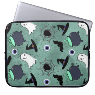 Niedliches Halloween-Muster Laptopschutzhülle