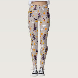 Niedliches Halloween-Muster Leggings