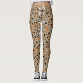 Niedliches Halloween-Muster Leggings