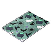 Niedliches Halloween-Muster Notizblock (Linke Seite)