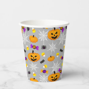Niedliches Halloween-Muster Pappbecher