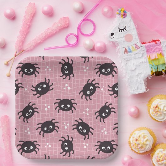 Niedliches Halloween-Muster Pappteller (Party)