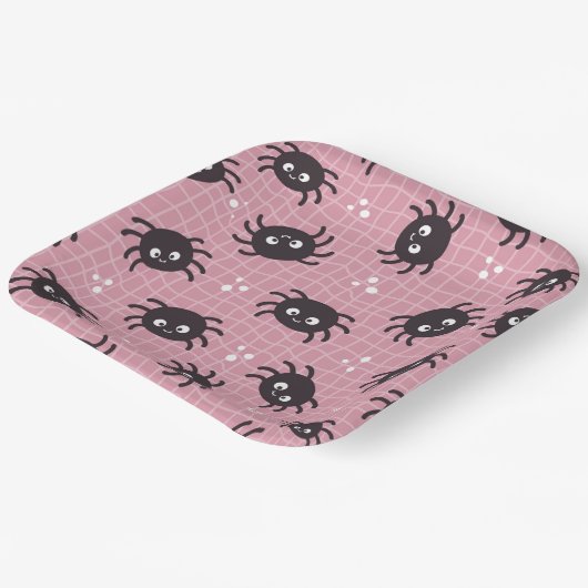 Niedliches Halloween-Muster Pappteller (Gewinkelt)