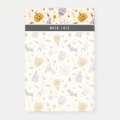 Niedliches Halloween-Muster Post-it Klebezettel (Vorderseite)