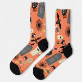Niedliches Halloween-Muster Socken (Linkes Detail)