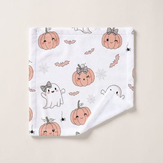 Niedliches Halloween-Muster Waschlappen (Waschlappen)