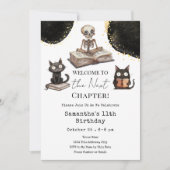 Niedliches Halloween Nächstes Kapitel 11. Geburtst Einladung (Vorderseite)