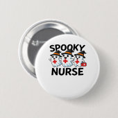 Niedliches Halloween Nurse Ghosts Cartoon Classic Button (Vorne & Hinten)