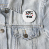 Niedliches Halloween Nurse Ghosts Cartoon Classic Button (Beispiel)