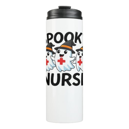 Niedliches Halloween Nurse Ghosts Cartoon Classic Thermosbecher (Vorderseite)