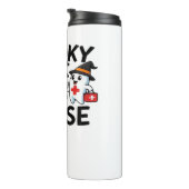 Niedliches Halloween Nurse Ghosts Cartoon Classic Thermosbecher (Nach rechts gedreht)
