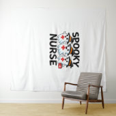 Niedliches Halloween Nurse Ghosts Cartoon Classic Wandteppich (Beispiel (Horizontal))