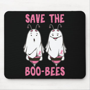 Niedliches Halloween-Oktober Brustkrebs-Sensibilis Mousepad