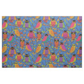 Niedliches Halloween Orange Green Blue Pattern Stoff (Fat Quarter (45,7 x 55,9 cm))