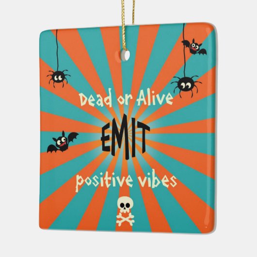 Niedliches Halloween-Ornament Keramikornament (Links)