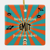 Niedliches Halloween-Ornament Keramikornament (Vorderseite)