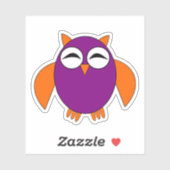 Niedliches Halloween-Owl geformt Aufkleber (Blatt)